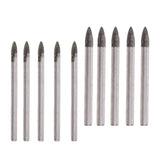 Maxbell 2pcs Triangular Drill Bits Set Tiles Ceramic Glass  Opener 6mm& 8mm