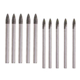 Maxbell 2pcs Triangular Drill Bits Set Tiles Ceramic Glass  Opener 6mm& 8mm