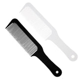 Maxbell 2Pcs Flat Top Clipper Comb Finely Waved Teeth Barber Hair Cut Styling Combs