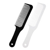 Maxbell 2Pcs Flat Top Clipper Comb Finely Waved Teeth Barber Hair Cut Styling Combs