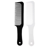 Maxbell 2Pcs Flat Top Clipper Comb Finely Waved Teeth Barber Hair Cut Styling Combs