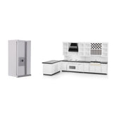 Maxbell 1/12 Scale Dollhouse Miniature Furniture Wood Deluxe Kitchen Set Decoration