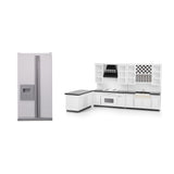 Maxbell 1/12 Scale Dollhouse Miniature Furniture Wood Deluxe Kitchen Set Decoration