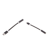 Maxbell 2 X Type C to 3.5mm Headphone Jack Adapter Converter for Moto Z / Le 2 Black