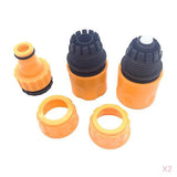 Maxbell 6Pcs/set Garden Car Water Hose Pipe Tap Adapter Connector & Fitting Hosepipe