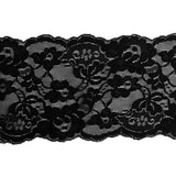 Maxbell 10Pcs 5 Yards Large Tiny Stretch Lace Trim Ribbon Mesh Trimming Black 15cm