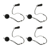 Maxbell 4Pieces Belly Dance Silk Veil Poi Helpers Thrown Balls Adjustable Ball Chain