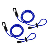 Maxbell 2 Pieces Safety Kayak Paddle Leash Fishing Rod Cord Royal Blue