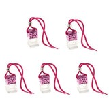 Maxbell 5x Empty Refillable Glass Perfume Bottle Hanging Pendant Car Home Decor