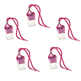 Maxbell 5x Empty Refillable Glass Perfume Bottle Hanging Pendant Car Home Decor