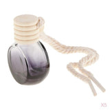 Maxbell 10ml Empty Perfume Bottle Pendant Car Hanging Ornament Home Decor 5Pieces