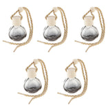 Maxbell 5Pcs 10ml Empty Perfume Bottle Car Hanging Pendant Home Decor Pumpkin