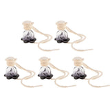 Maxbell 5Pcs 10ml Empty Perfume Bottle Car Hanging Pendant Home Decor Flower