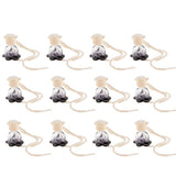 Maxbell 12Pcs 10ml Empty Perfume Bottle Car Hanging Pendant Home Decor Flower