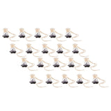 Maxbell 20Pcs 10ml Empty Perfume Bottle Car Hanging Pendant Home Decor Flower
