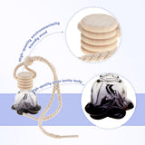 Maxbell 20Pcs 10ml Empty Perfume Bottle Car Hanging Pendant Home Decor Flower