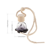 Maxbell 20Pcs 10ml Empty Perfume Bottle Car Hanging Pendant Home Decor Flower