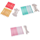 Maxbell Lot 36 Pieces Hair Curler Clamps Hairdreser Perm Rods Hair Styling DIY Tools