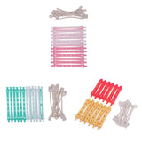 Maxbell Lot 36 Pieces Hair Curler Clamps Hairdreser Perm Rods Hair Styling DIY Tools