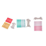 Maxbell Lot 36 Pieces Hair Curler Clamps Hairdreser Perm Rods Hair Styling DIY Tools