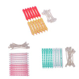 Maxbell Lot 36 Pieces Hair Curler Clamps Hairdreser Perm Rods Hair Styling DIY Tools