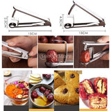 Maxbell 2 PCS Stainless Cherry Stone & Olive Stoner Pitter Seed Remover Pitting S+L