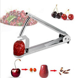 Maxbell 2 PCS Stainless Cherry Stone & Olive Stoner Pitter Seed Remover Pitting S+L
