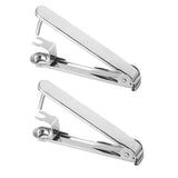 Maxbell 2 PCS Stainless Cherry Stone & Olive Stoner Pitter Seed Remover Pitting S+L
