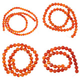 Maxbell 4 Strand Natural Beads Red Agate Stone AB Grade Beads DIY Crafts Size Mixed