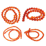 Maxbell 4 Strand Natural Beads Red Agate Stone AB Grade Beads DIY Crafts Size Mixed