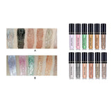 Maxbell 12pcs/set Shiny Eyeshadow Liquid Makeup Glitter Glow Eye Shadow Shimmer
