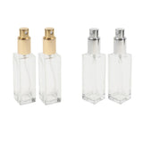 Maxbell 4Pcs 30ml Glass Perfume Empty Bottle Atomizer Pump Sprayer Refillable Travel