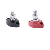 Maxbell Junction Block Power Post Set Insulated Terminal Stud Black Red 6mm