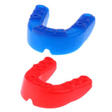 Maxbell EVA Mouth Guard Mouthguard Gum Shield Boxing MMA Teeth Protection Red & Blue