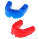 Maxbell EVA Mouth Guard Mouthguard Gum Shield Boxing MMA Teeth Protection Red & Blue