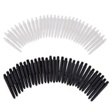 Maxbell 60Pcs 35mm 2BA Thread Plastic Dart Stems Shafts Soft Tip Darts White & Black