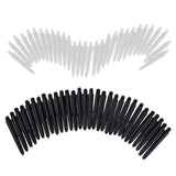 Maxbell 60Pcs 35mm 2BA Thread Plastic Dart Stems Shafts Soft Tip Darts White & Black