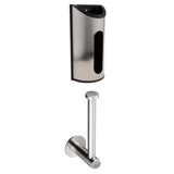 Maxbell Stainless Steel Wall Mounted Toilet Roll Holder+Grocery Bag Dispenser