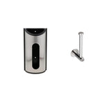 Maxbell Stainless Steel Wall Mounted Toilet Roll Holder+Grocery Bag Dispenser