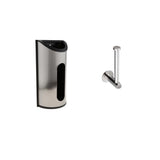 Maxbell Stainless Steel Wall Mounted Toilet Roll Holder+Grocery Bag Dispenser