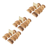Maxbell 30Pcs Rustic Wood Place Card Holder Party Wedding Table Name Card Holder