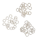 Maxbell 60 Pieces 4mm 5mm 6mm Mixed Jewelry Findings Sterling Silver Open Jump Rings