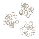 Maxbell 60 Pieces 4mm 5mm 6mm Mixed Jewelry Findings Sterling Silver Open Jump Rings