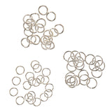 Maxbell 60 Pieces 4mm 5mm 6mm Mixed Jewelry Findings Sterling Silver Open Jump Rings