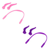 Maxbell 2 Pieces Silicone Children's Eyeglasses Rope Strap Cord +Anti Slip Ear Hooks