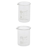 Maxbell Low Form Glass Measuring Graduated Beaker Chemistry Lab glassware 20ml 10ml