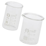Maxbell Low Form Glass Measuring Graduated Beaker Chemistry Lab glassware 20ml 10ml