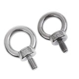 Maxbell Stainless Steel DIN580 Machine Shoulder Lift Eye Bolt Marine M6x11mm&M8x13mm