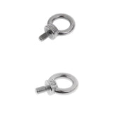 Maxbell Stainless Steel DIN580 Machine Shoulder Lift Eye Bolt Marine M6x11mm&M8x13mm