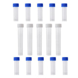 Maxbell 5Pcs 10ml&10Pcs 5ml Plastic Graduated Cryovial Test Tube Sample w/ Screw Cap